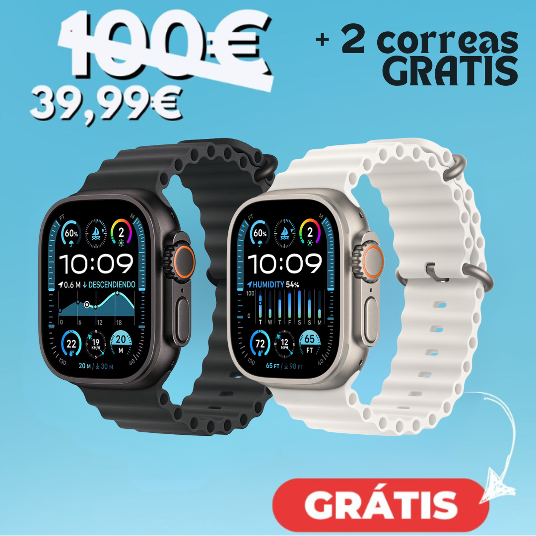 OFERTA EXCLUSIVA SMARTWATCH ULTRA PRO PARA HOMBRE + SEGUNDO (GRATIS)