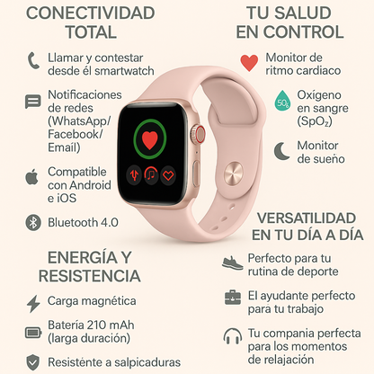 SMARTWATCH PRO PARA MUJER EDICIÓN LIMITADA